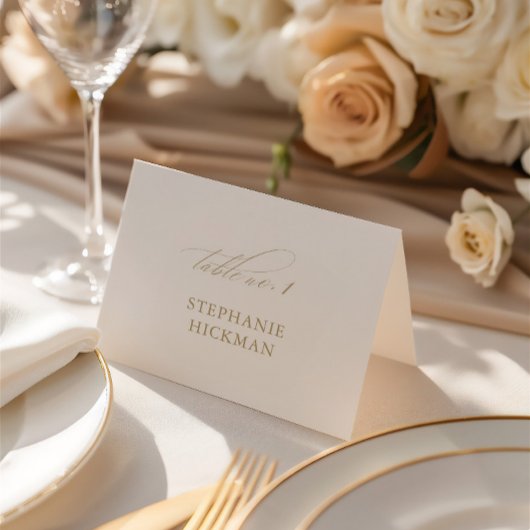 Witte Elegante Delicate Plaatskaart voor Bruilofts Kaart