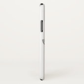 Witte Elegante Gepersonaliseerde Fototekst Case-Mate iPhone Case (Achterkant / rechts)