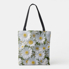 Witte elegante madeliefjes draagtas