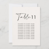 Witte elegante moderne huwelijkstafel zitgrafiek (Voorkant)