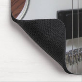 Witte elektrische gitaar muismat (Hoek)