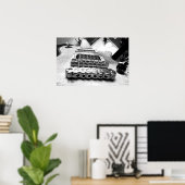 Witte elektrische gitaar poster (Thuiskantoor)