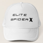 Witte Elite Spider X Trucker Hoed Trucker Pet (Voorkant)