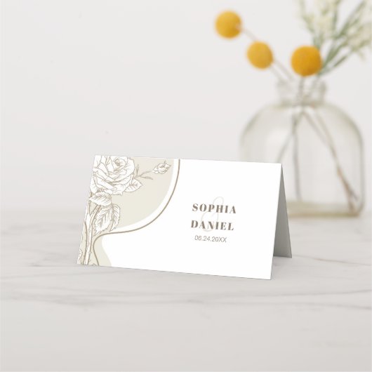 Witte en beige Rozen (Achterkant)