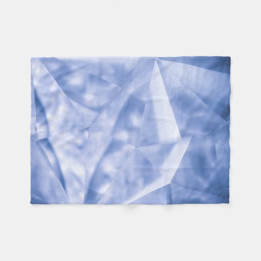 Witte en blauwe jas fleece deken (Voorkant (Horizontaal))