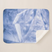 Witte en blauwe jas sherpa deken (Voorkant (horizontaal))