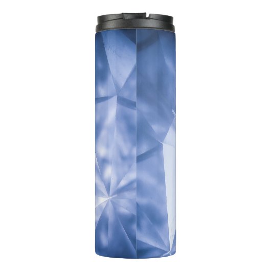 Witte en blauwe jas thermosbeker (Achterkant)