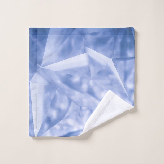 Witte en blauwe jas washandje (Wasdoekje)