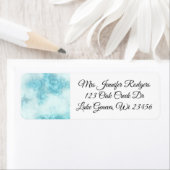 Witte en Blauwe Marmeren Pareltjes Etiket (Insitu)