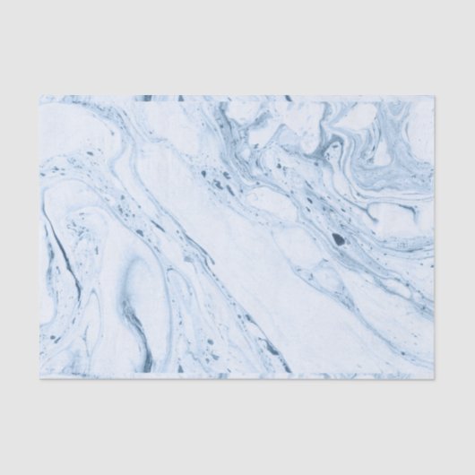 Witte en blauwe marmertruien tissuepapier (Voorkant)