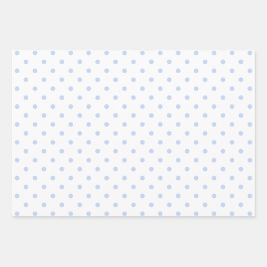 Witte en blauwe pastel inpakpapier vel (Voorkant 2)