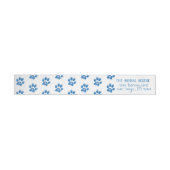 Witte en Blauwe Poot Prints Patroon Rescue Group (Individueel)