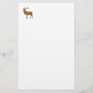 Witte en bruine eland briefpapier
