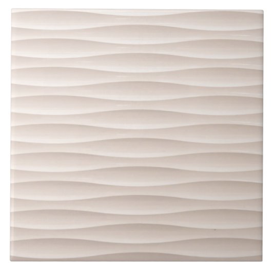 Witte en bruine tapijtschelp van textiel tegeltje (Voorkant)