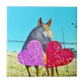 Witte en bruine Valentijn Tegeltje (Voorkant)