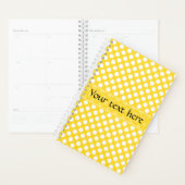 Witte en gele pokadot planner (Display)