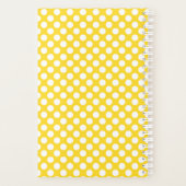 Witte en gele pokadot planner (Achterkant)