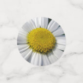 witte en gele vogel confetti (Kleine voorkant)