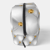 Witte en gouden diamanten toilettasje (Rechts)