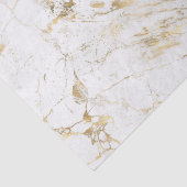 Witte en gouden marmer tissuepapier (Detail)