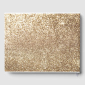 Witte en gouden pompoenen herfst bruiloft gastenboek (Achterkant)