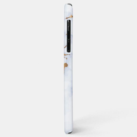 Witte en gouden smelttextuur Case-Mate iPhone case (Achterkant/links)