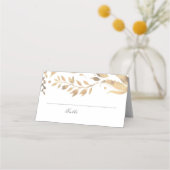 Witte en Gouden Vallen Bladeren Trouwen (Voorkant)