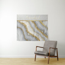 Witte en Gouden Vloeibare Maansteen Gepersonalisee