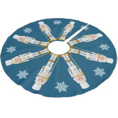 Witte en goudkleurige krakers   kerstboom rok (Gekanteld)