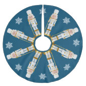 Witte en goudkleurige krakers   kerstboom rok (Voorkant)