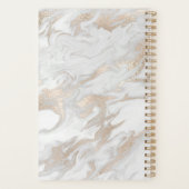 Witte en goudkleurige planner (Achterkant)