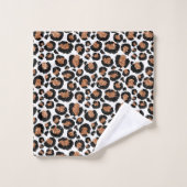 Witte en goudkoortsCheetah - Leopard Pattern Bad Handdoek (Wasdoekje)