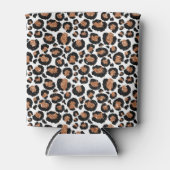 Witte en goudkoortsCheetah - Leopard Pattern Blikjeskoeler (Voorkant)