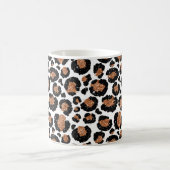 Witte en goudkoortsCheetah - Leopard Pattern Koffiemok (Center)