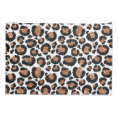 Witte en goudkoortsCheetah - Leopard Pattern Kussensloop (Achterkant)
