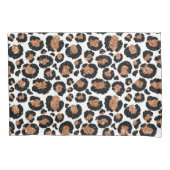 Witte en goudkoortsCheetah - Leopard Pattern Kussensloop (Voorkant)