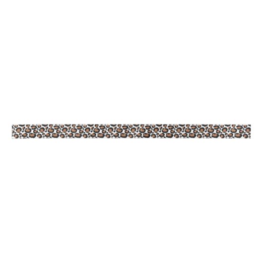 Witte en goudkoortsCheetah - Leopard Pattern Lint (Voorkant)