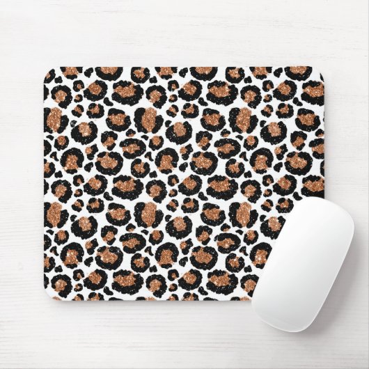 Witte en goudkoortsCheetah - Leopard Pattern Muismat (Met muis)