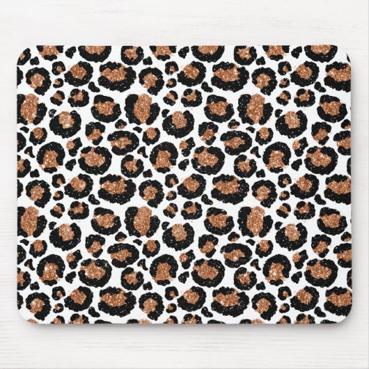 Witte en goudkoortsCheetah - Leopard Pattern Muismat (Voorkant)