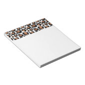 Witte en goudkoortsCheetah - Leopard Pattern Notitieblok (Schuin)