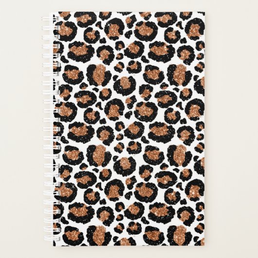Witte en goudkoortsCheetah - Leopard Pattern Planner (Voorkant)