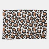 Witte en goudkoortsCheetah - Leopard Pattern Theedoek (Horizontaal)