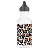 Witte en goudkoortsCheetah - Leopard Pattern Waterfles (Links)