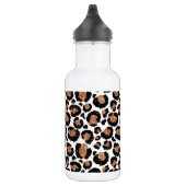 Witte en goudkoortsCheetah - Leopard Pattern Waterfles (Rechts)
