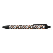 Witte en goudkoortsCheetah - Leopard Pattern Zwarte Inkt Pen (Bovenkant)