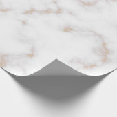 Witte en goudmarmer cadeaupapier (Hoek)