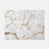 Witte en goudmarmer deurmat (Voorkant)