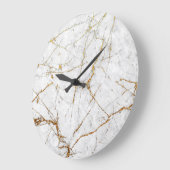 Witte en goudmarmer grote klok (Hoek)