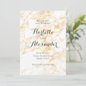 Witte en goudmarmer kaart (Staand voorkant)