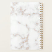 Witte en goudmarmer planner (Achterkant)